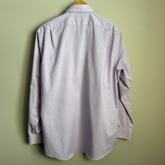 Lauren Ralph Lauren Men's 16.5 Casual Dress Shirt Button Up Lilac 34/35 Slim Fit - Picture 5 of 12